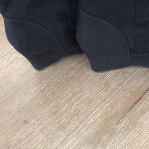 High back heel boots